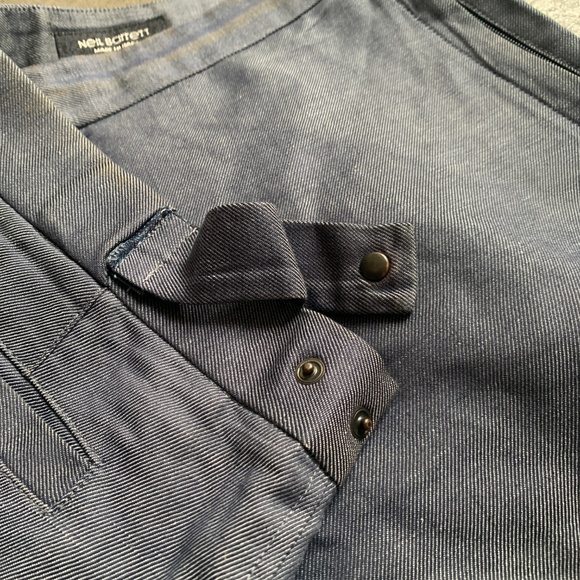 Neil Barrett Adjustable Linen Vintage Neil Pants w/ Zipper and raw hem - Picture 5 of 12